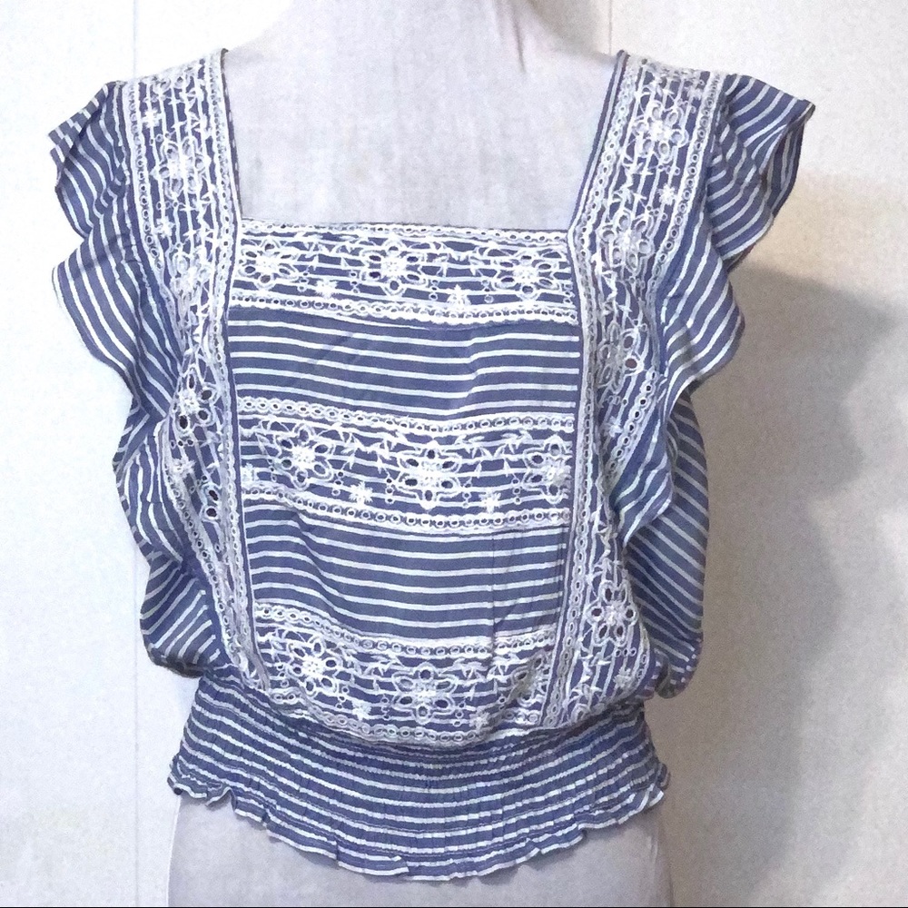 American Eagle Outfitters Denim Style Tank Large